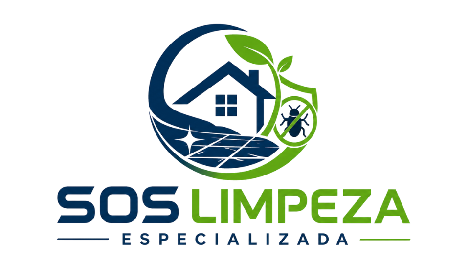 Logo da SOS Limpeza Especializada empresa de limpeza de pisos e dedetização em Goiânia.